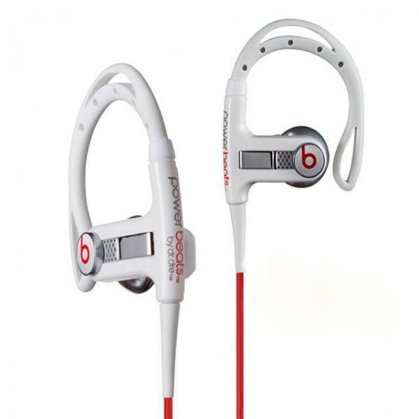 Monster Power Beats By Dre High Performance Sport Earphones With ControlTalk White Monster Power Beats By Dre High Performance Sport Earphones With ControlTalk White