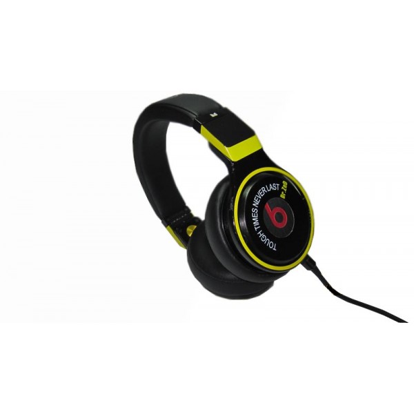 Monster Beats Pro Detox High Performance Professional Headphones Over Ear Black Yellow