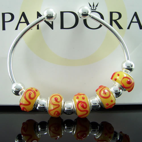 Pandora Bracelet Candy Charms Bangles Red