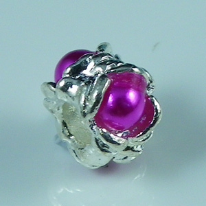 Pandora Bead Imitation Pearl Charms Purple Pandora Bead Imitation Pearl Charms Purple
