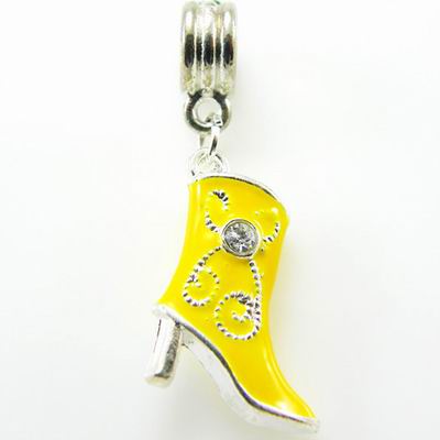 Pandora CZ Stone Boots Charms Yellow Pandora CZ Stone Boots Charms Yellow
