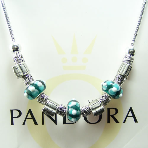 Pandora Bracelet Bowknot Charms Necklaces Dark Green