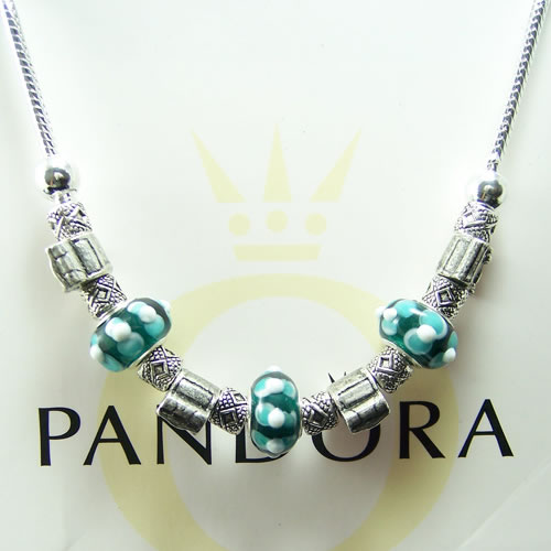 Pandora Bracelet Bowknot Charms Necklaces Dark Green Pandora Bracelet Bowknot Charms Necklaces Dark Green