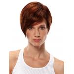 short red brown synthetic wigs